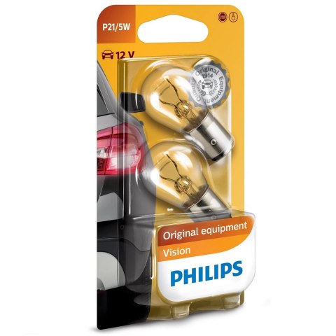 Philips Żarówka samochodowa P21/5W 2szt. 12V 21/5W 12499B2