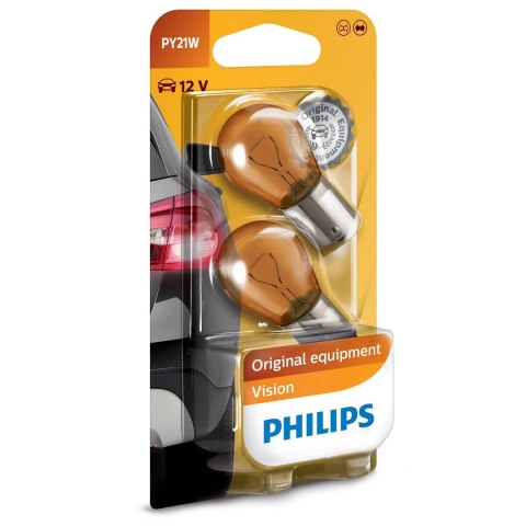 Philips Żarówka samochodowa PY21W 2szt. 12V 21W 12496NAB2
