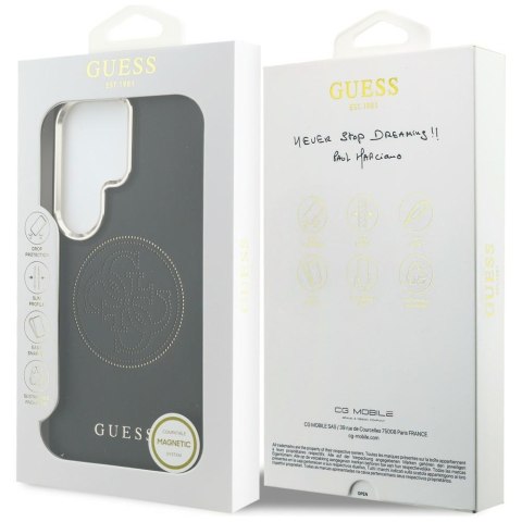Guess nakładka Perforated Logo MagSafe do Samsung Galaxy S26 Ultra czarna