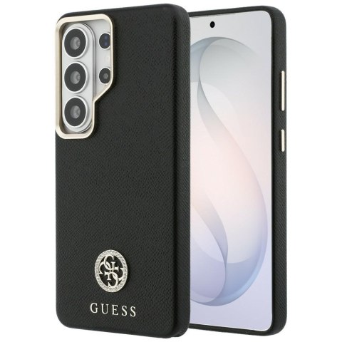 Guess nakładka Rhinestone Round Logo MagSafe do Samsung Galaxy S26 Ultra czarna