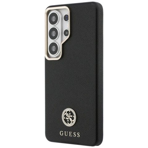 Guess nakładka Rhinestone Round Logo MagSafe do Samsung Galaxy S26 Ultra czarna
