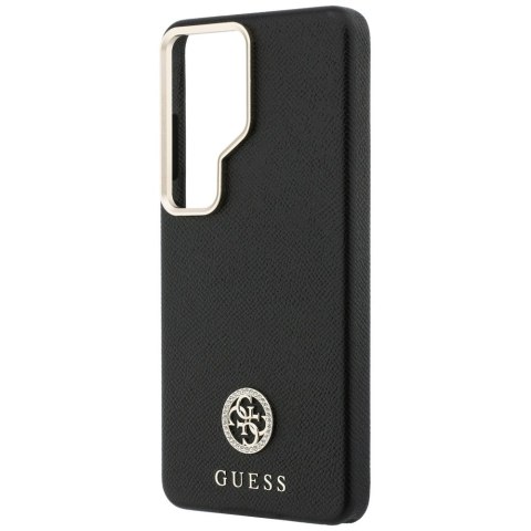 Guess nakładka Rhinestone Round Logo MagSafe do Samsung Galaxy S26 Ultra czarna