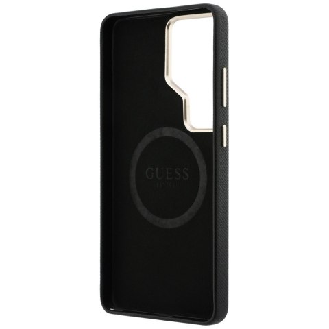 Guess nakładka Rhinestone Round Logo MagSafe do Samsung Galaxy S26 Ultra czarna