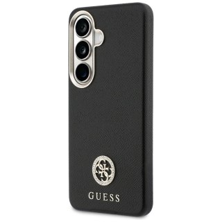 Guess nakładka Rhinestone Round Logo MagSafe do Samsung Galaxy S26 czarna