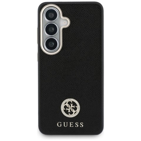 Guess nakładka Rhinestone Round Logo MagSafe do Samsung Galaxy S26 czarna