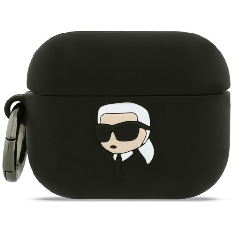 Karl Lagerfeld etui Silicone Karl Head 3D do AirPods Pro 3 czarny