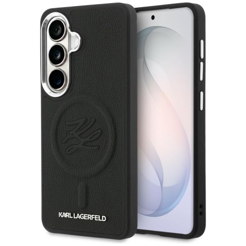 Karl Lagerfeld nakładka Embossed Ring Initials MagSafe do Samsung Galaxy S26 czarna