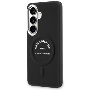 Karl Lagerfeld nakładka Embossed Ring RSG Logo MagSafe do Samsung Galaxy S26 czarna