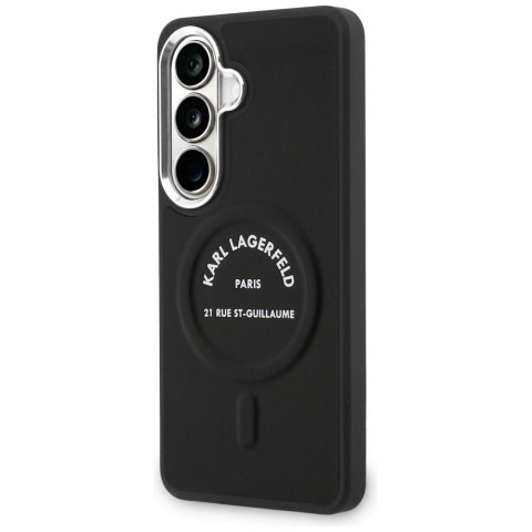 Karl Lagerfeld nakładka Embossed Ring RSG Logo MagSafe do Samsung Galaxy S26 czarna