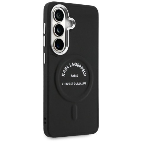 Karl Lagerfeld nakładka Embossed Ring RSG Logo MagSafe do Samsung Galaxy S26 czarna