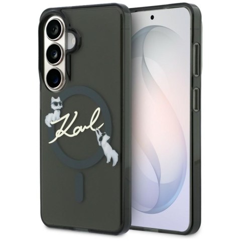 Karl Lagerfeld nakładka IML KC Script MagSafe do Samsung Galaxy S26 Plus czarna