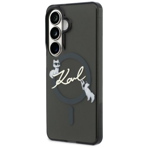 Karl Lagerfeld nakładka IML KC Script MagSafe do Samsung Galaxy S26 Plus czarna