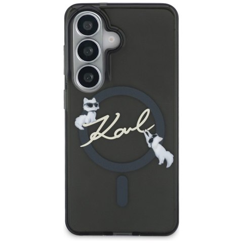 Karl Lagerfeld nakładka IML KC Script MagSafe do Samsung Galaxy S26 Plus czarna