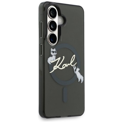 Karl Lagerfeld nakładka IML KC Script MagSafe do Samsung Galaxy S26 Plus czarna