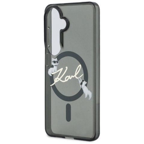 Karl Lagerfeld nakładka IML KC Script MagSafe do Samsung Galaxy S26 Plus czarna