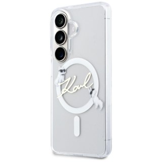 Karl Lagerfeld nakładka IML KC Script MagSafe do Samsung Galaxy S26 Plus przezroczysta
