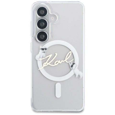Karl Lagerfeld nakładka IML KC Script MagSafe do Samsung Galaxy S26 Plus przezroczysta