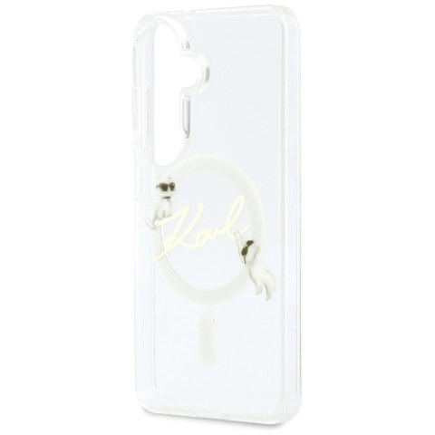 Karl Lagerfeld nakładka IML KC Script MagSafe do Samsung Galaxy S26 Plus przezroczysta