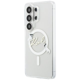Karl Lagerfeld nakładka IML KC Script MagSafe do Samsung Galaxy S26 Ultra przezroczysta