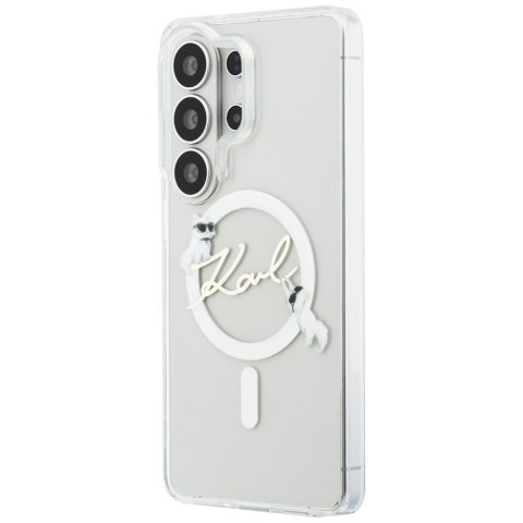 Karl Lagerfeld nakładka IML KC Script MagSafe do Samsung Galaxy S26 Ultra przezroczysta