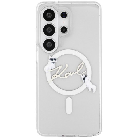 Karl Lagerfeld nakładka IML KC Script MagSafe do Samsung Galaxy S26 Ultra przezroczysta