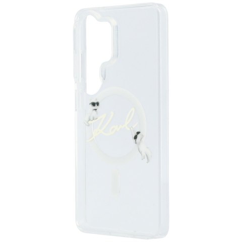 Karl Lagerfeld nakładka IML KC Script MagSafe do Samsung Galaxy S26 Ultra przezroczysta