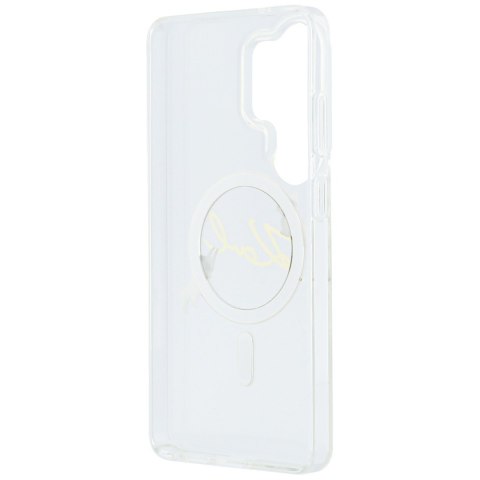 Karl Lagerfeld nakładka IML KC Script MagSafe do Samsung Galaxy S26 Ultra przezroczysta