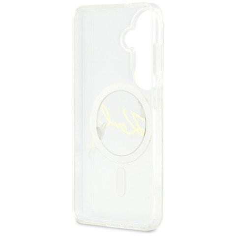 Karl Lagerfeld nakładka IML KC Script MagSafe do Samsung Galaxy S26 przezroczysta