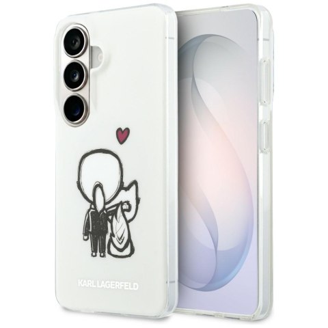 Karl Lagerfeld nakładka IML Karl&Choupette MagSafe do Samsung Galaxy S26 przezroczysta