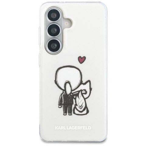 Karl Lagerfeld nakładka IML Karl&Choupette MagSafe do Samsung Galaxy S26 przezroczysta