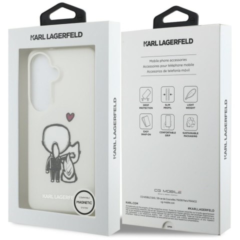 Karl Lagerfeld nakładka IML Karl&Choupette MagSafe do Samsung Galaxy S26 przezroczysta