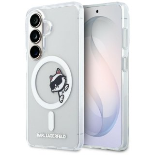 Karl Lagerfeld nakładka IML Peekaboo Choupette MagSafe do Samsung Galaxy S26 Plus przezroczysta