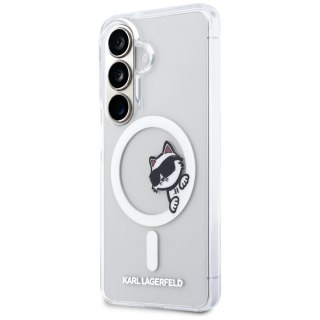Karl Lagerfeld nakładka IML Peekaboo Choupette MagSafe do Samsung Galaxy S26 Plus przezroczysta
