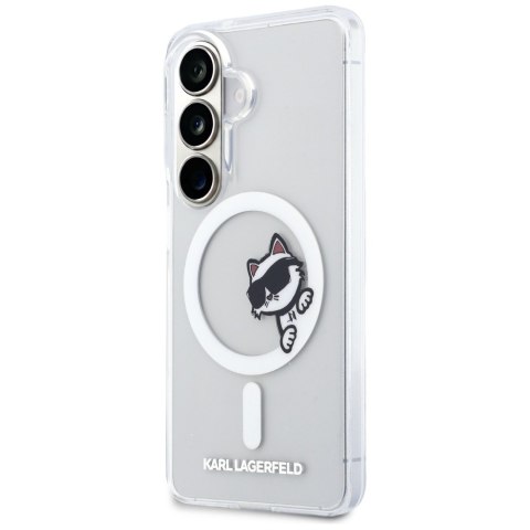 Karl Lagerfeld nakładka IML Peekaboo Choupette MagSafe do Samsung Galaxy S26 Plus przezroczysta