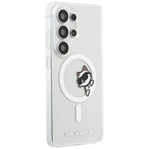 Karl Lagerfeld nakładka IML Peekaboo Choupette MagSafe do Samsung Galaxy S26 Ultra przezroczysta