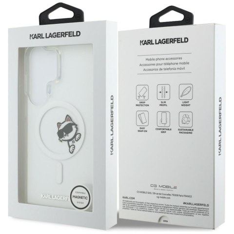 Karl Lagerfeld nakładka IML Peekaboo Choupette MagSafe do Samsung Galaxy S26 Ultra przezroczysta