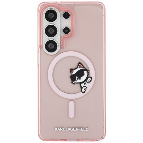 Karl Lagerfeld nakładka IML Peekaboo Choupette MagSafe do Samsung Galaxy S26 Ultra różowa