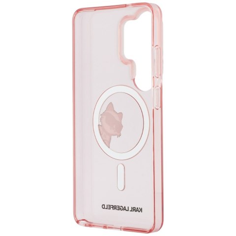 Karl Lagerfeld nakładka IML Peekaboo Choupette MagSafe do Samsung Galaxy S26 Ultra różowa