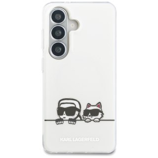 Karl Lagerfeld nakładka IML Peekaboo Karl&Choupette MagSafe do Samsung Galaxy S26 Plus przezroczysta