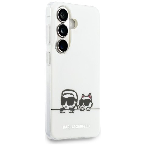 Karl Lagerfeld nakładka IML Peekaboo Karl&Choupette MagSafe do Samsung Galaxy S26 Plus przezroczysta