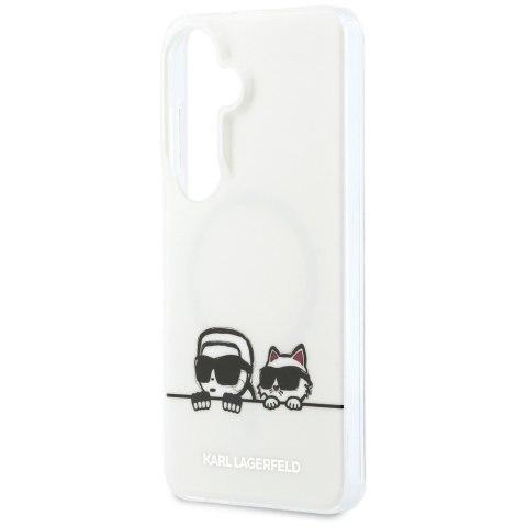 Karl Lagerfeld nakładka IML Peekaboo Karl&Choupette MagSafe do Samsung Galaxy S26 Plus przezroczysta