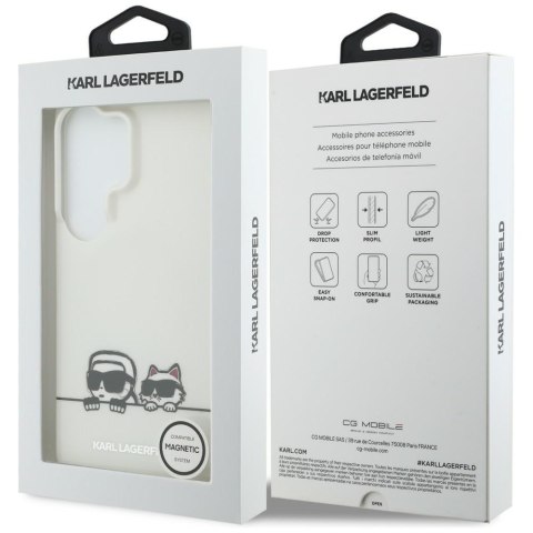 Karl Lagerfeld nakładka IML Peekaboo Karl&Choupette MagSafe do Samsung Galaxy S26 Ultra przezroczysta