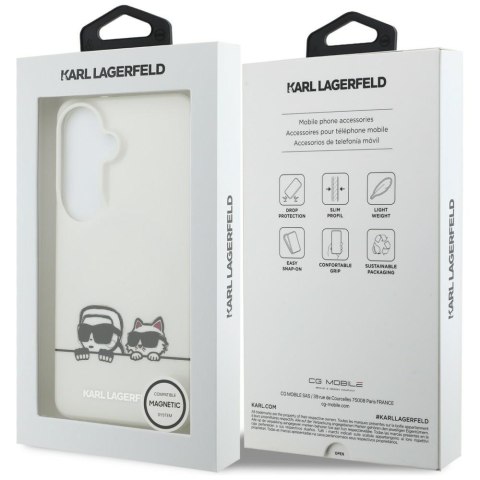 Karl Lagerfeld nakładka IML Peekaboo Karl&Choupette MagSafe do Samsung Galaxy S26 przezroczysta