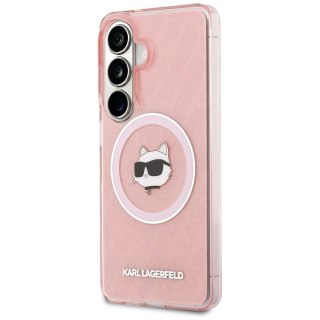 Karl Lagerfeld nakładka IML Repeated Choupette MagSafe do Samsung Galaxy S26 Plus różowa