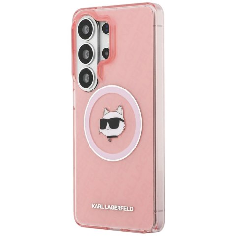 Karl Lagerfeld nakładka IML Repeated Choupette MagSafe do Samsung Galaxy S26 Ultra różowa