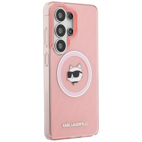 Karl Lagerfeld nakładka IML Repeated Choupette MagSafe do Samsung Galaxy S26 Ultra różowa