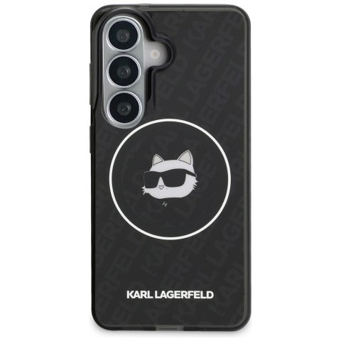 Karl Lagerfeld nakładka IML Repeated Choupette MagSafe do Samsung Galaxy S26 czarna