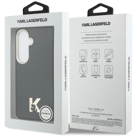 Karl Lagerfeld nakładka K Metal Logo MagSafe do Samsung Galaxy S26 czarna