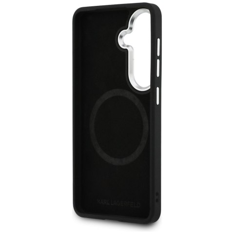 Karl Lagerfeld nakładka Perforated KL MagSafe do Samsung Galaxy S26 Plus brązowa