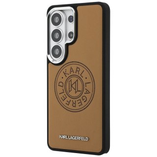 Karl Lagerfeld nakładka Perforated KL MagSafe do Samsung Galaxy S26 Ultra brązowa
